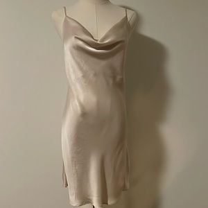 Blue Life Cream/Ivory slip dress